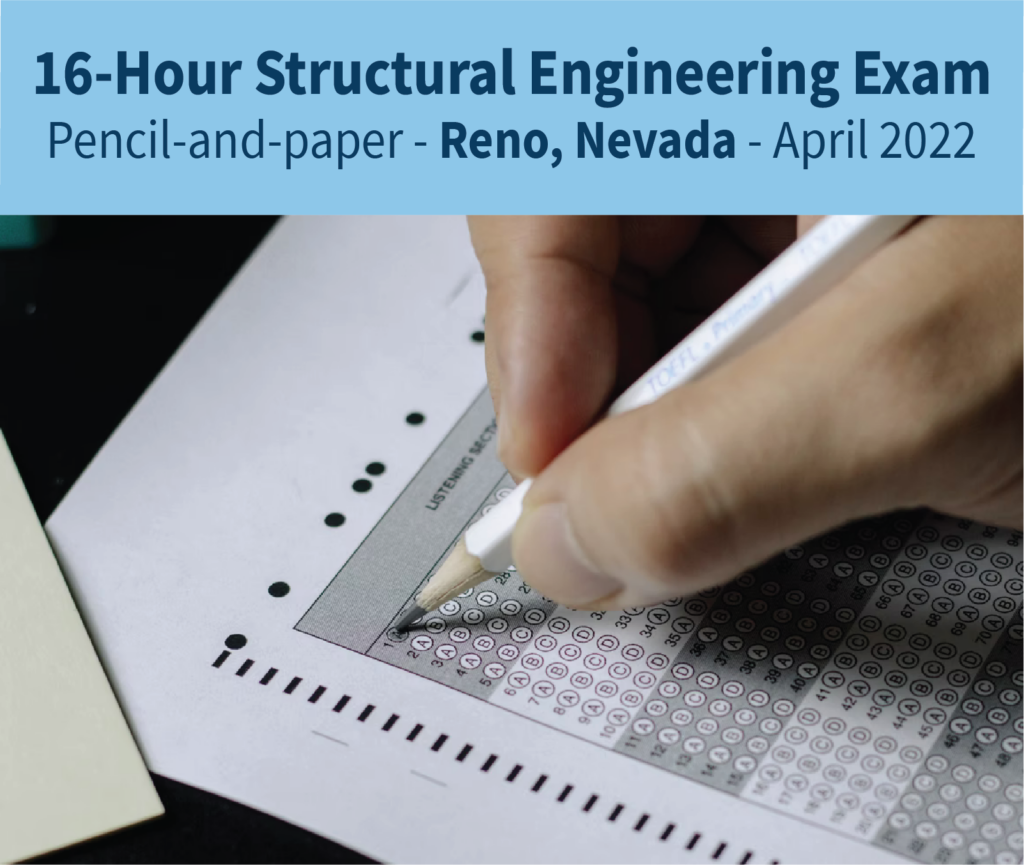 16-Hour Structural Engineering Exam in Reno, Nevada